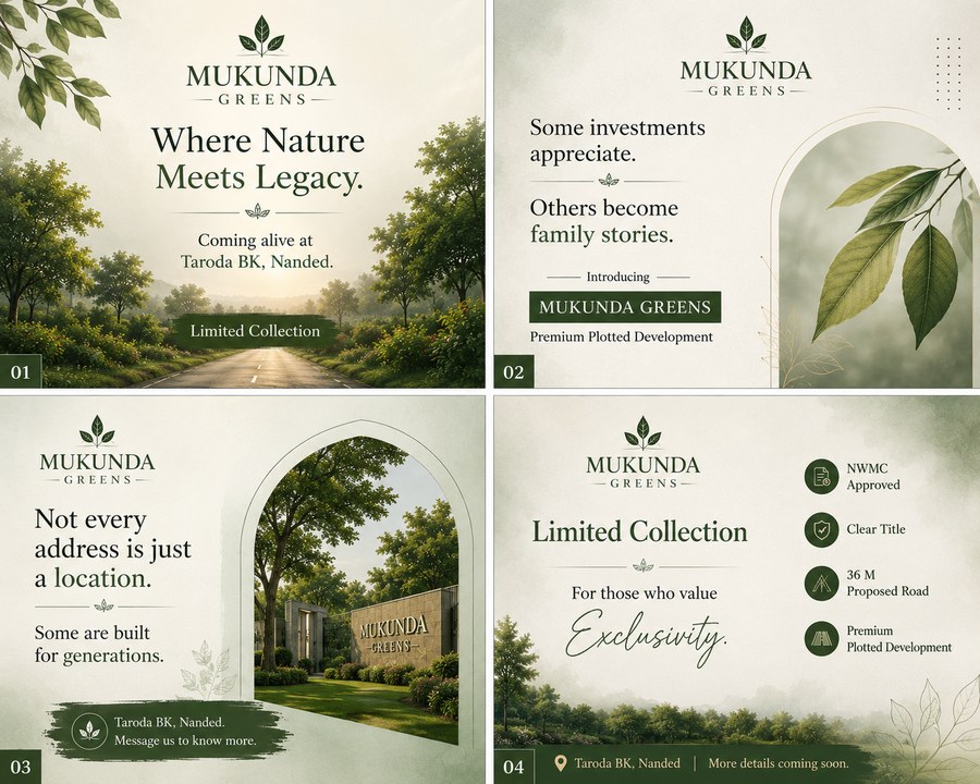 Mukunda Greens Limited Collection Plots Nanded